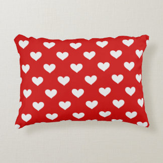 Valentines Day Red Love Hearts Accent Pillow Kussen