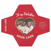 Valentine's Day Red Personalized Heart Photo (Plat)