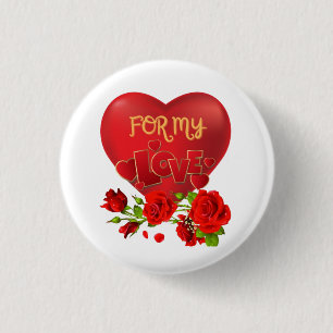 Valentine's Day Ronde Button 3,2 Cm