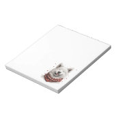 Valentines Day Samoyed Dog Notitieblok (Gedraaid)