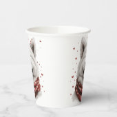 Valentines Day Samoyed Dog Papieren Bekers (Links)