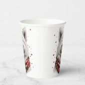 Valentines Day Samoyed Dog Papieren Bekers (Rechts)