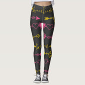 Valentine's Day Seamless Pattern Leggings (Devant)