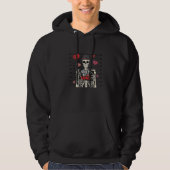 Valentines Day Skeleton Hoodie (Voorkant)