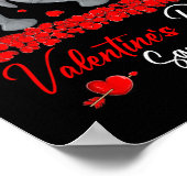 Valentine's Day Squad Three Cute Manatees Zoo Anim Poster (Hoek)