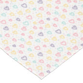 Valentine's Day Tablecloth Colorful Hearts Tafelkleed (Gekanteld)