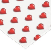 Valentine's Day Tablecloth Red Hearts Tafelkleed (Gekanteld)
