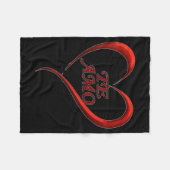 Valentines Day Te Amo Spani-shirt  Fleece Deken (Voorkant (Horizontaal))