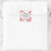 Valentines Day Treat Stickers With Hearts Girly (Sac)