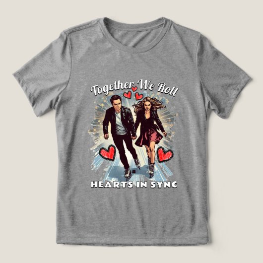 Valentine's day Tri-Blend shirt (Design voorkant)