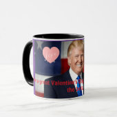 Valentine's Day Trump Mok (Voorkant links)