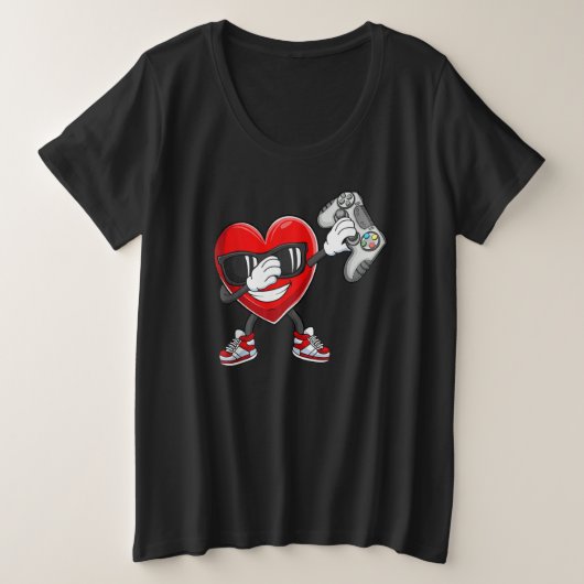 Valentines Day Video Game Dabbing Heart Gamer Boys (Design devant)