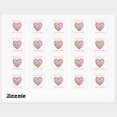 Valentine's Day Vierkante Sticker (Vel)