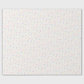 Valentine's Day Wrapping Paper Colorful Hearts Cadeaupapier (Vlak)