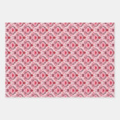 Valentines Day Wrapping Paper Flat Sheet Set of 3 (Voorkant 2)