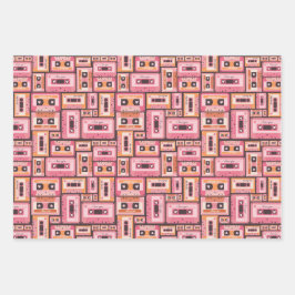 Valentine's Day Wrapping Paper | Retro Mix Tape