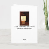 Valentines de chats et de lampes ou carte romantiq (Dos)