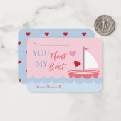 Valentines de classe Vous Flottez Ma Carte Note Ba (Devant/Arrière en situation)