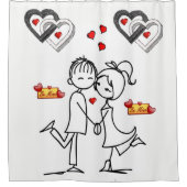 Valentines de rideau de douche (Devant)