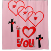 Valentines de rideau de douche (Devant)