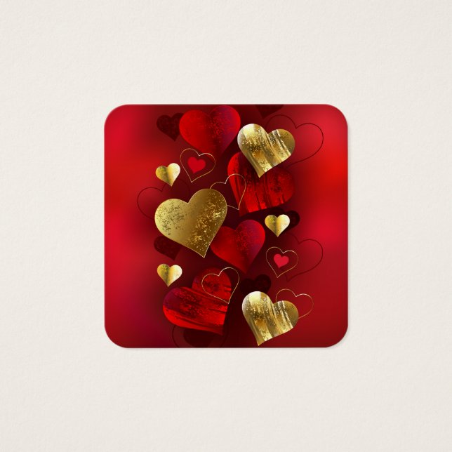 Valentines dorées et rouges (Devant)