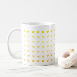 Valentines du Coeur Ombre Jaune Amour Mug