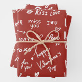 Valentines Feuilles de papier d'enrobage de 19 po  (En situation)