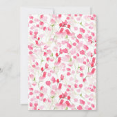 Valentines Floral Baby shower Girl Invitation (Dos)