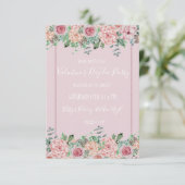 Valentines Floral Party Invitations (Debout devant)