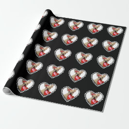 Valentine's French Bulldog dog wrapping paper Cadeaupapier
