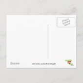 Valentines grenouille voeux carte postale (Dos)