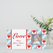 Valentine's Heart Motif Cartes photos (Debout devant)