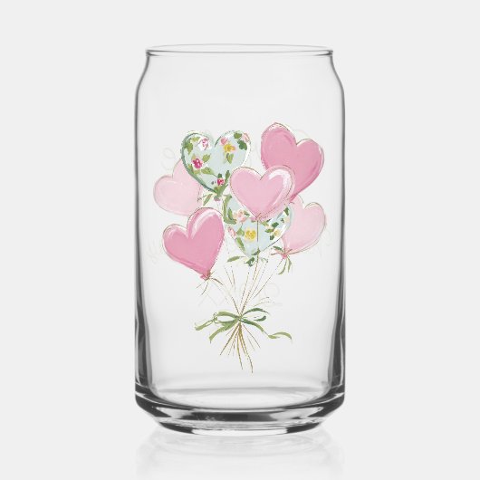 Valentine's Heart Pink and Green Heart Balloons (Recto)