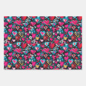 Valentine's Hearts x 3 feuilles (Devant 3)