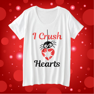 Valentine's I Crush Hearts mignon araignée  