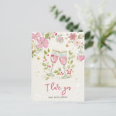 Valentine's I love you Briefkaart (Staand voorkant)