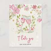 Valentine's I love you Briefkaart (Voorkant)