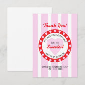 Valentines immobilières Carte de remerciements (Devant / Derrière)