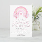 Valentines Invitation, Carte de Baby shower amoure (Debout devant)
