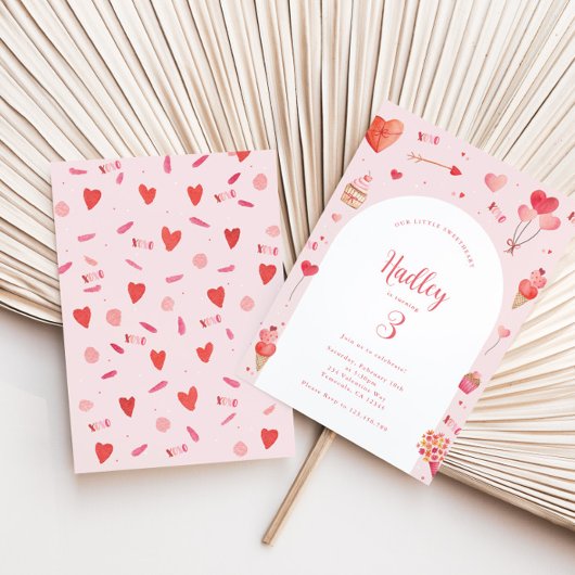 Valentines Invitation d'anniversaire