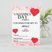 Valentines invitation pour les célibataires (Debout devant)