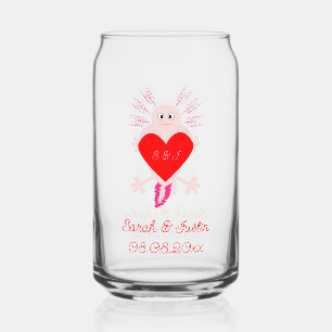 Valentines Jour Amour Coeur Axolotl Monogramme
