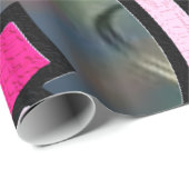 valentines jour amour rose cadeau emballage papier (Coin rond)