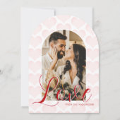 Valentines Jour Arc Carte photo personnalisé (Devant)