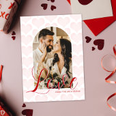 Valentines Jour Arc romantique Carte photo personn