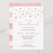 Valentines Jour Baby shower Invitation (Devant / Derrière)