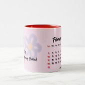 Valentines Jour Calender Café Mug (Centre)