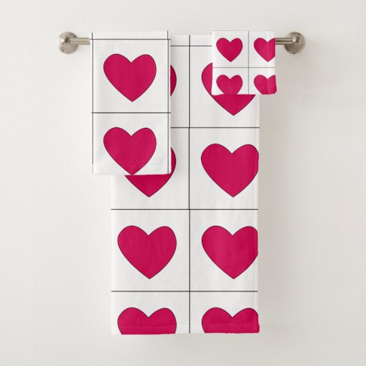Valentines Jour Coeurs roses Motif (En situation)