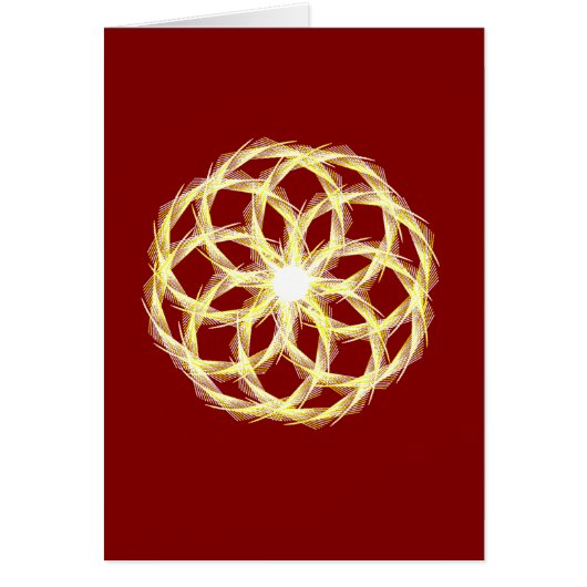 Valentines Jour Crimson et Or Math, Carte (Devant)