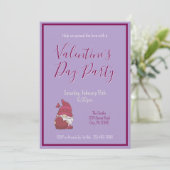 Valentines Jour Gnome Invitation (Debout devant)